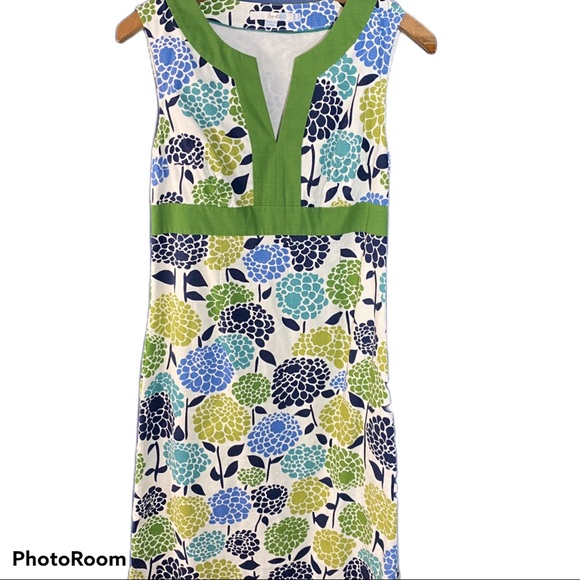 Like new sz 6 Boden Notch Neck Floral Shift Dress - Picture 2 of 7